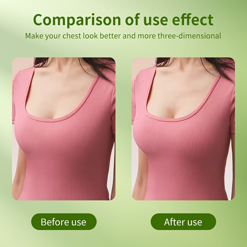 Adhesive Bra Pads for Small Busts Seamless Wireless Push-Up Clear Silicone Non-Woven Fabric