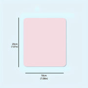 Faux Leather Mouse Pad Waterproof Scratch-Resistant 18x20cm for Office Gaming