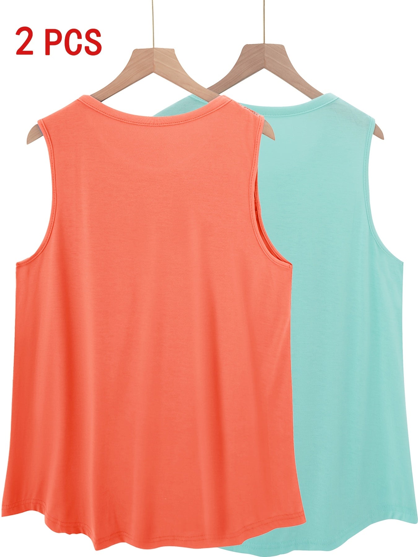 Women's Sleeveless Tops Set Polyester Ruched Contrast Lace Casual Summer
