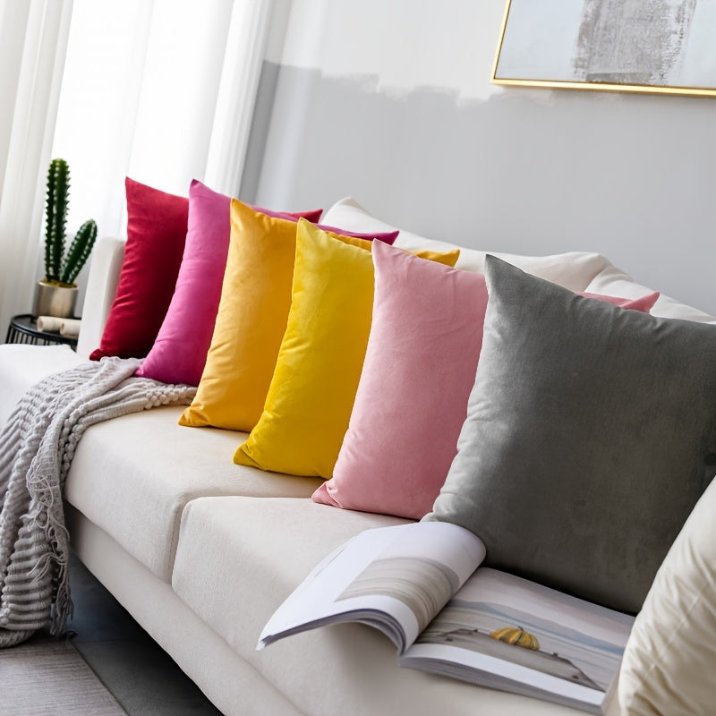 Soft Cotton Pillowcase with Hidden Zipper for Home and Office Decor