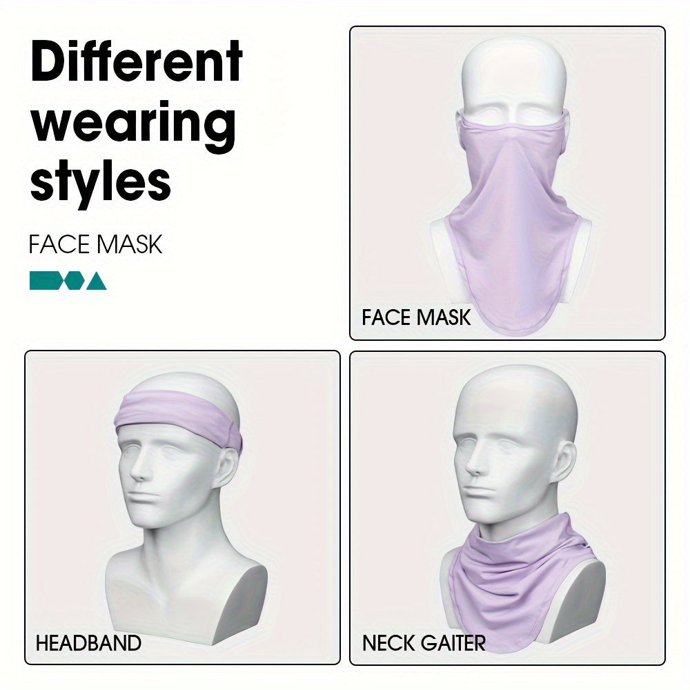 Lightweight UV Protection Face Mask for Women, Dustproof, Reusable, 1/2 Pack