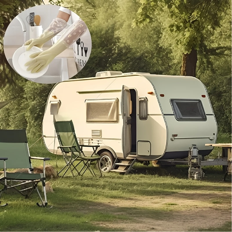 Guantes de limpieza de PVC impermeables antideslizantes para hogar, lavandería, cocina, baño y exterior