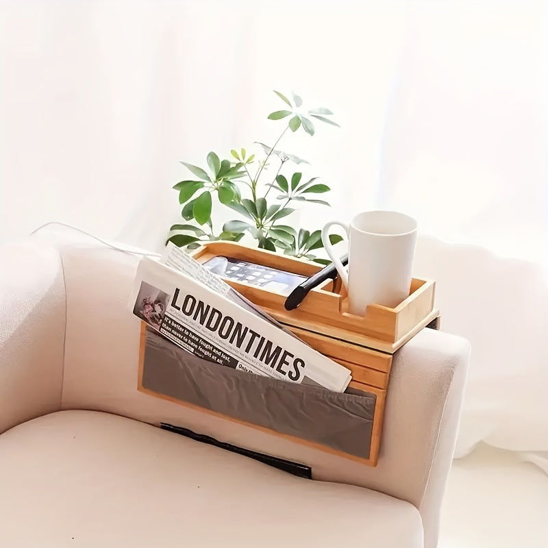 Divaningiz uchun foydalanish oson bo'lgan stakan ushlagich. Qo'ltiq panjasi qulay tarzda yig'iladi va ichimliklar, mobil telefonlar, masofadan boshqarish pultlari yoki atıştırmalıklar saqlash uchun juda mos keladi.