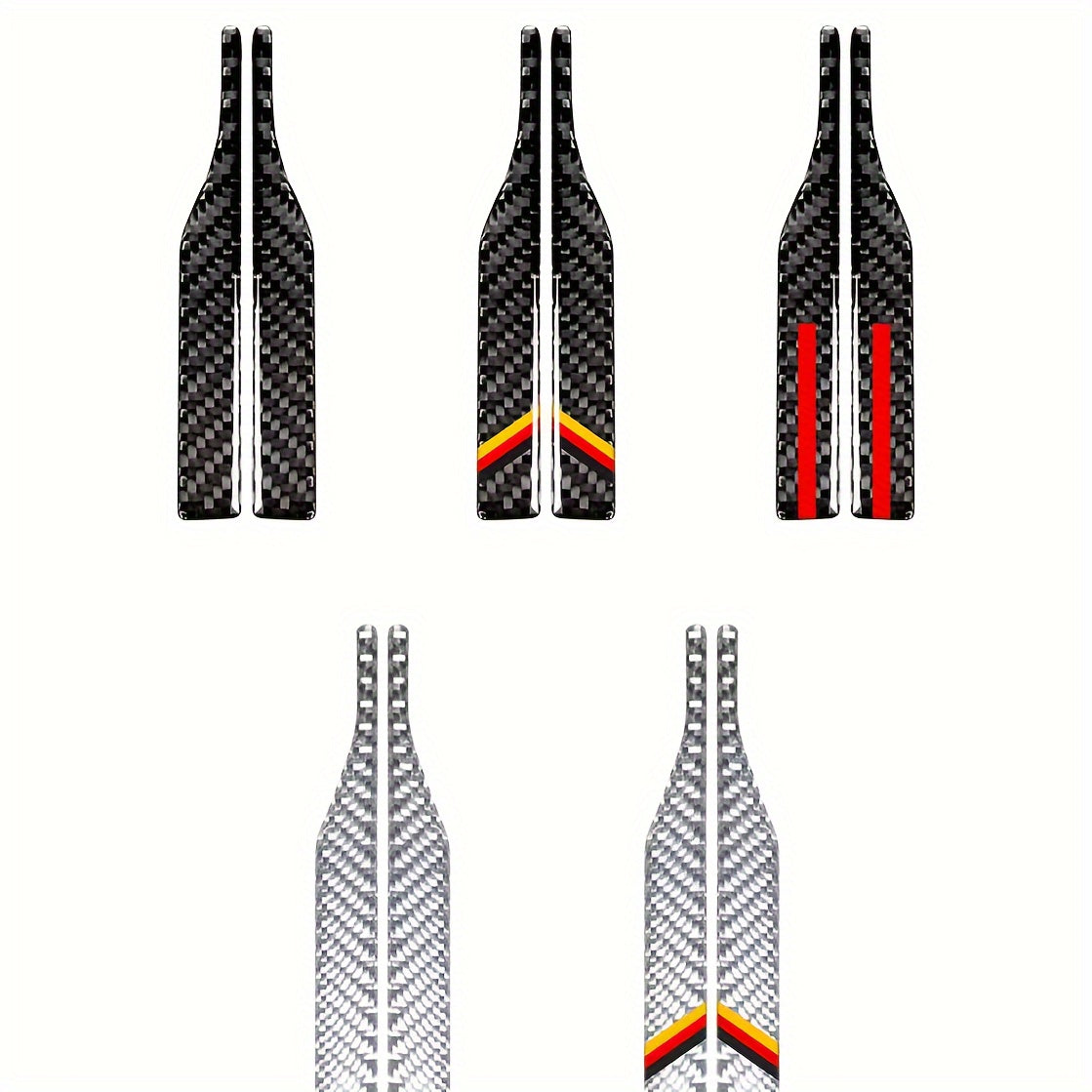 2Pcs Carbon Fiber Rearview Mirror Protection Stickers Anti-Collision Scratch Decals