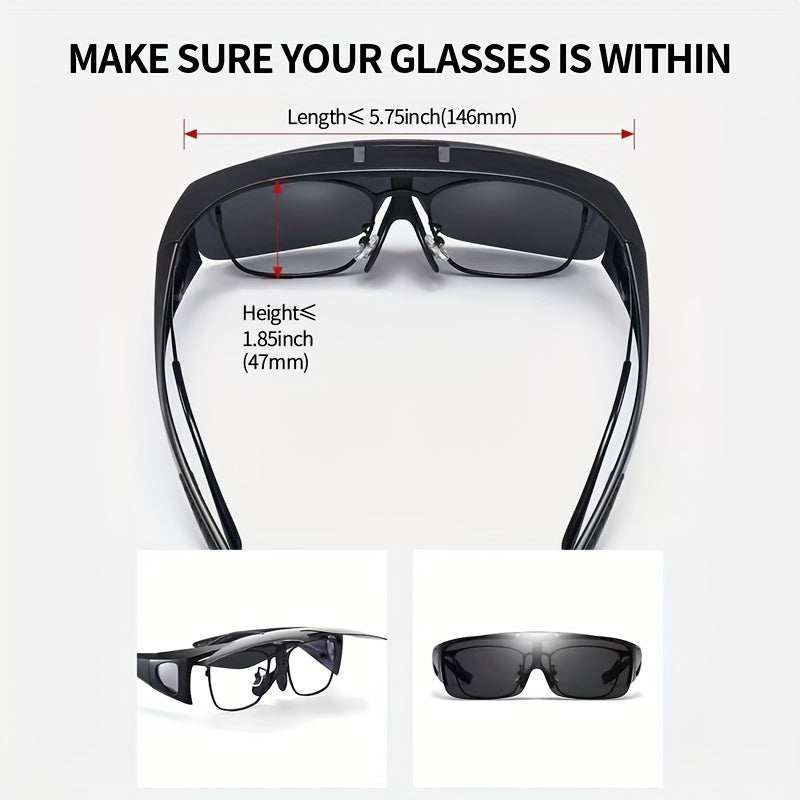 О oversized поляризационные солнцезащитные очки для мужчин и женщин для активного отдыха и повседневной носки