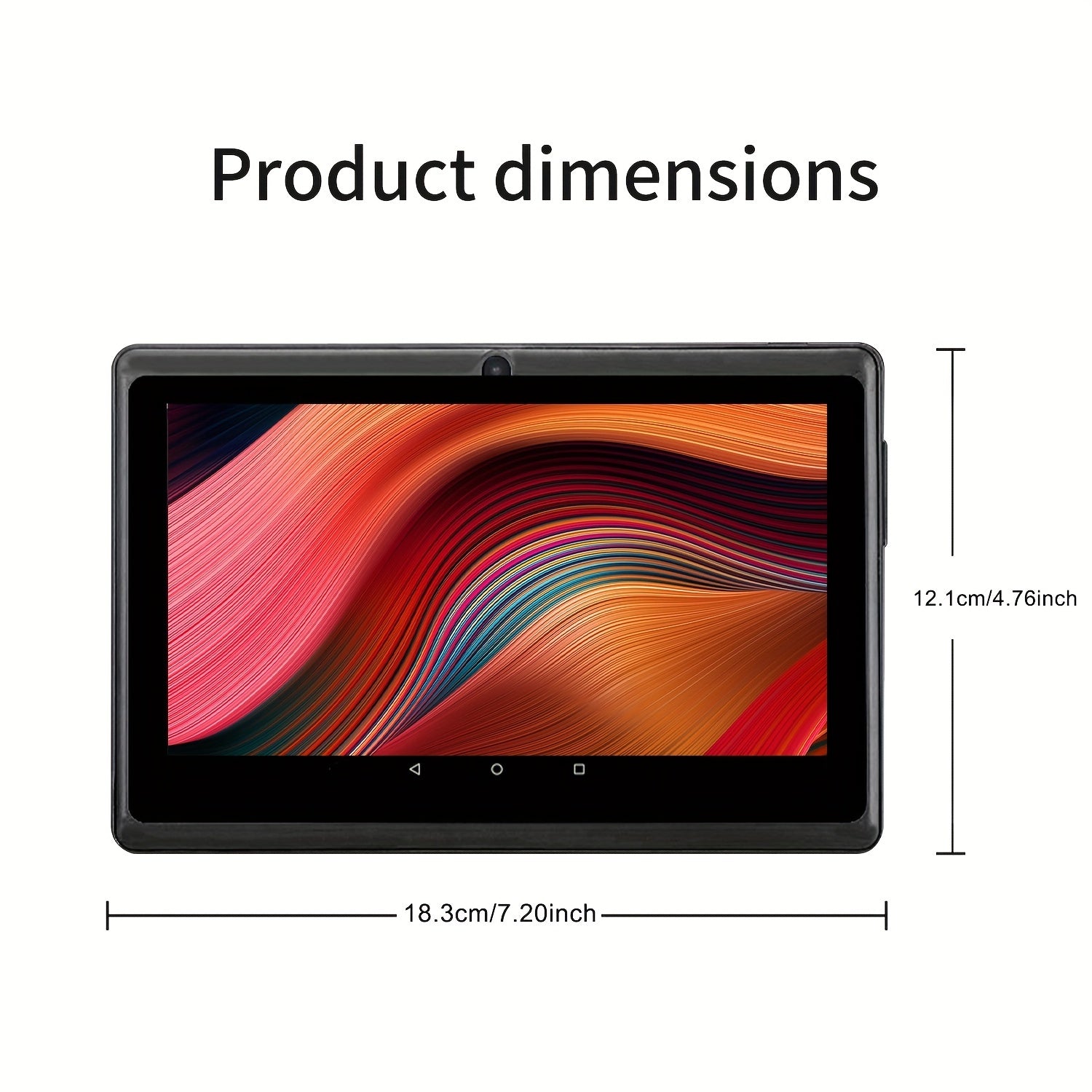 7-дюймовый планшет на Android 13 с 4 ГБ ОЗУ, 32 ГБ памяти, HD IPS дисплеем, двойными камерами, двойным Wi-Fi, защитным чехлом