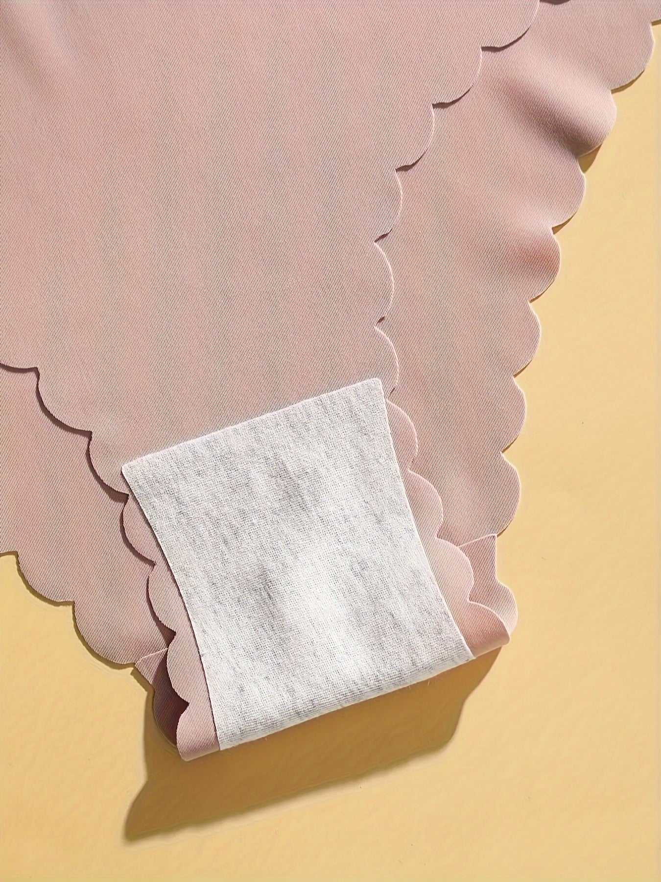 Women's Briefs Pack of 6 Solid Colors Breathable Quick-Dry Nylon Blend Scalloped Hem