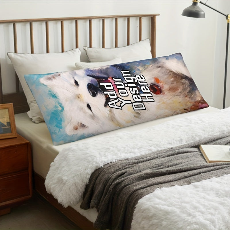 Ikkita tomonlama bosma maxsus foto tanasi yostiq qoplamasi - Yumshoq qisqa plush, zipli esdalik uy bezak sovg'asi, yubiley, Sevgililar kuni, Rojdestvo uchun - 14 yosh va undan katta do'stlar uchun mukammal - 50.8x137.16 sm o'lchami