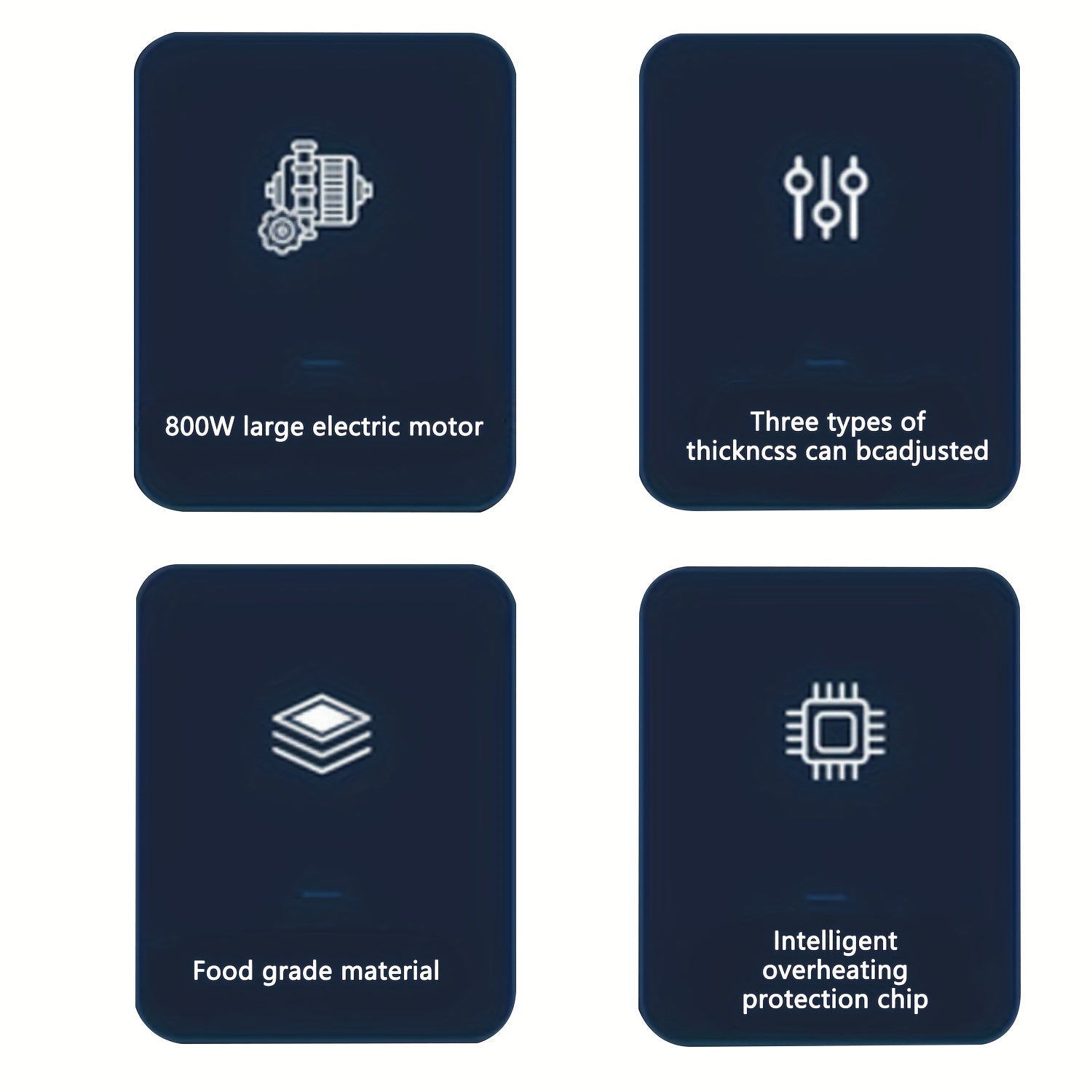 Avtomatik funktsiya va ko'p funksiyali qo'shimchalar bilan oshxona uchun zanglamaydigan po'latdan yasalgan go'sht maydalagich.