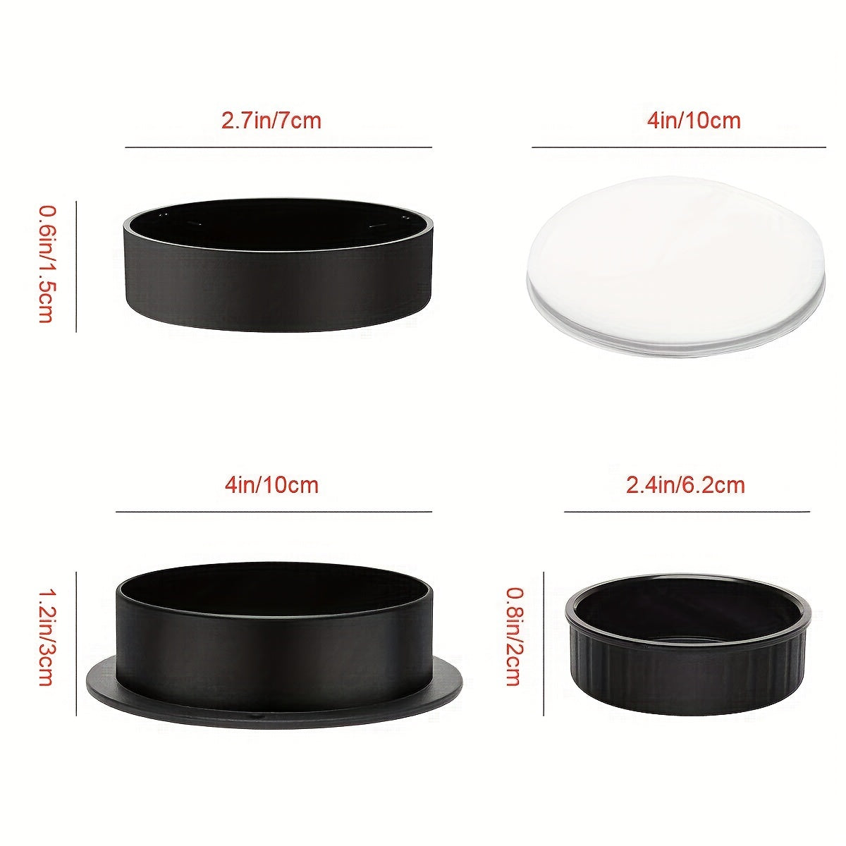 Топ-продажа: Черная пресс-форма для бургеров с антипригарным покрытием и 100 бумагами для котлет - идеально для равномерных бургеров, для жарки внутри или снаружи - прочный пластиковый пресс для говяжьих и овощных слайдеров