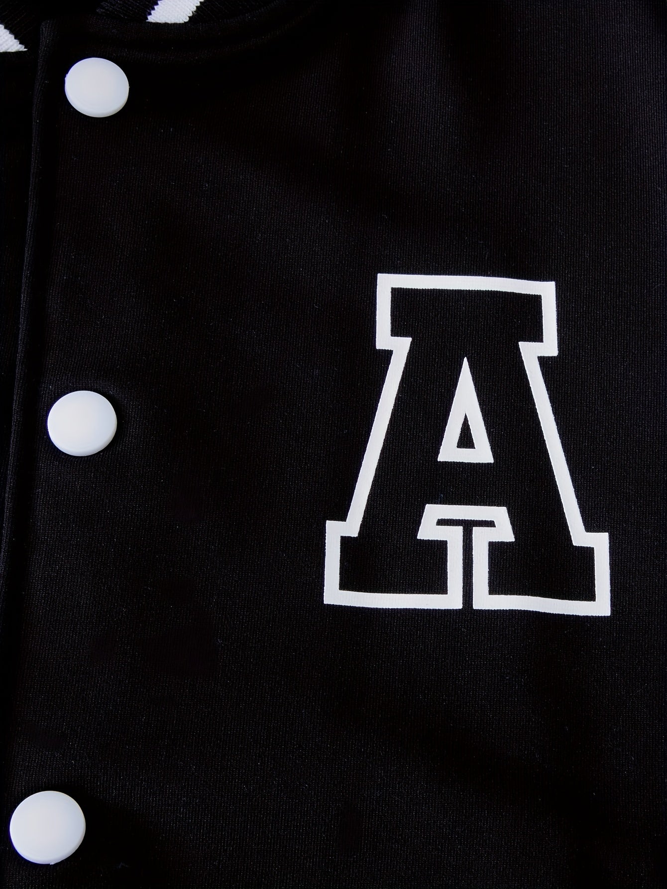 Kids Boys Letter Print Varsity Jacket and Pants Set Fall Winter Casual Clothing