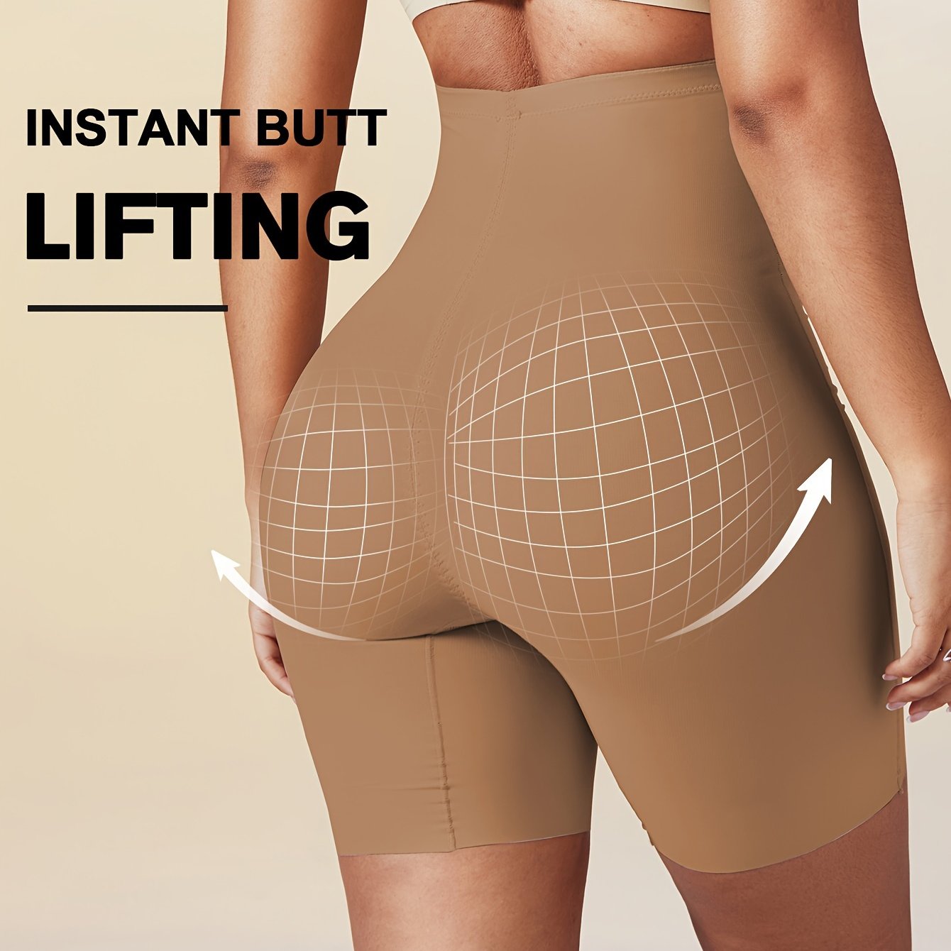 Seamless High Waist Body Shaping Shorts for Autumn and Winter with Hip Lifting and Warmth