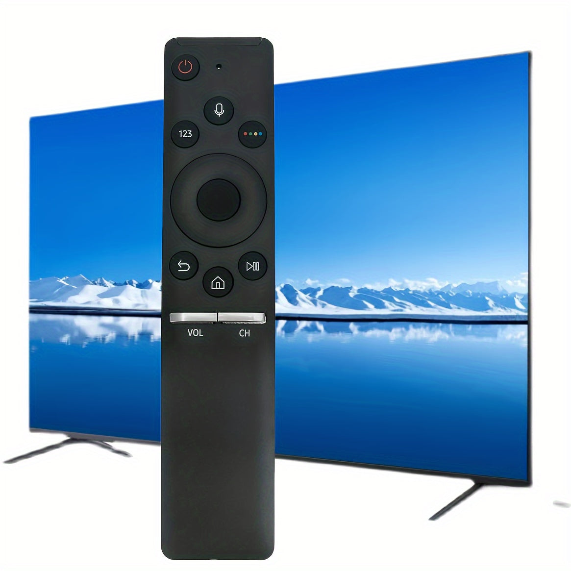 Ergonomic Voice-Activated Remote Control for Samsung 4K Smart TVs Battery Operated