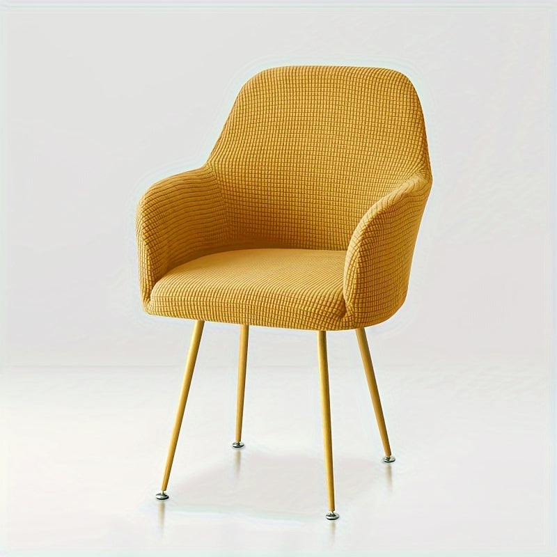 Zamonaviy uslubda yuqori qulaylik dizayni bilan cho'ziladigan mato stul qoplamasi, uy va mehmonxona ovqatlanish stullari uchun.