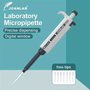 Digital Adjustable Single Channel Micropipette 10ul to 10ml with Tips