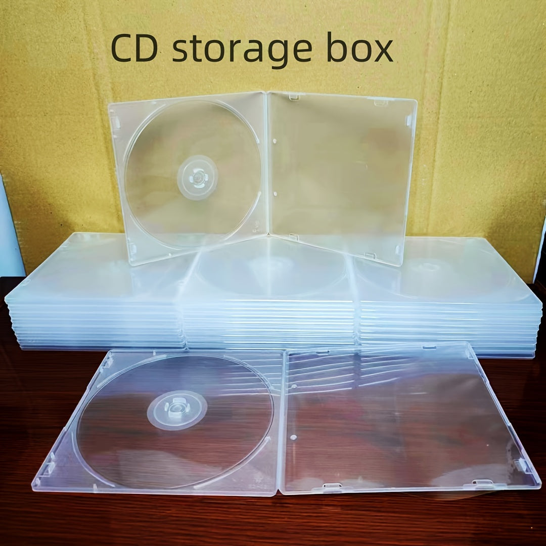 12/6 Pieces Transparent Square CD Storage Box for Albums and Covers