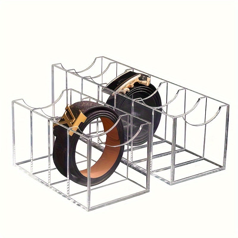 Прозрачный акриловый многоотверстный органайзер для ремней для мужчин и женщин, хранения украшений, часов, аксессуаров для волос