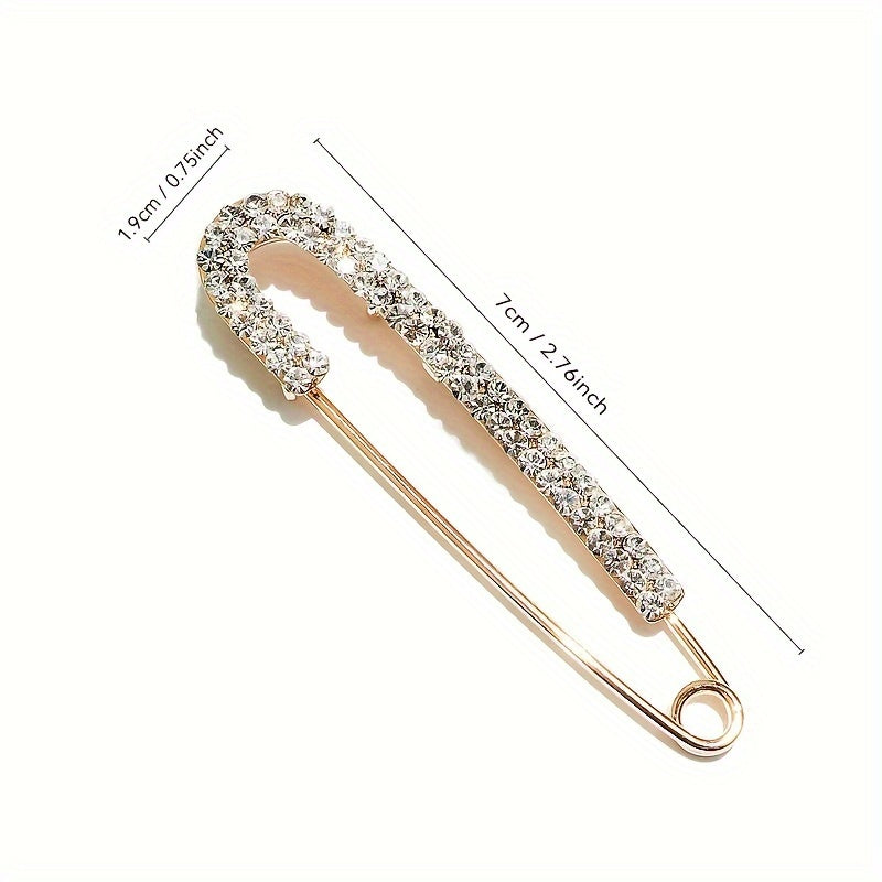 Qoziq uchun sun'iy marjonlar va kristallar bilan 5 ta bo'lakli brosh seti va aksessuarlar