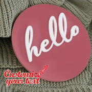 Bolalar uchun shaxsiylashtirilgan akril ism yorlig'i - Maxsus Tug'ilgan kun va jinsni oshkor qilish partiyasi sovg'asi, 1 dona