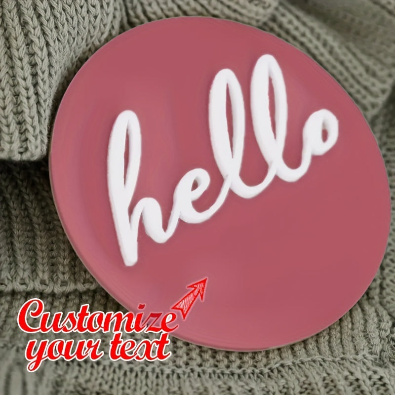 Personalized Acrylic Name Tag for Kids Shower Gift Custom Birthday Gender Reveal