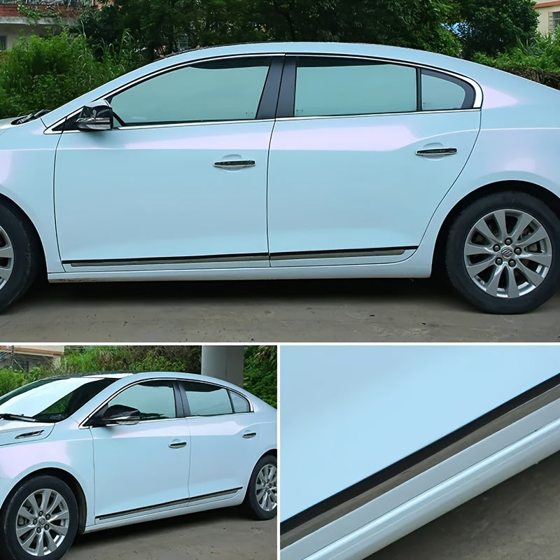 Car Exterior Chrome Plated Body Strip Bumper Door Trim 3m/118in Silver Protector