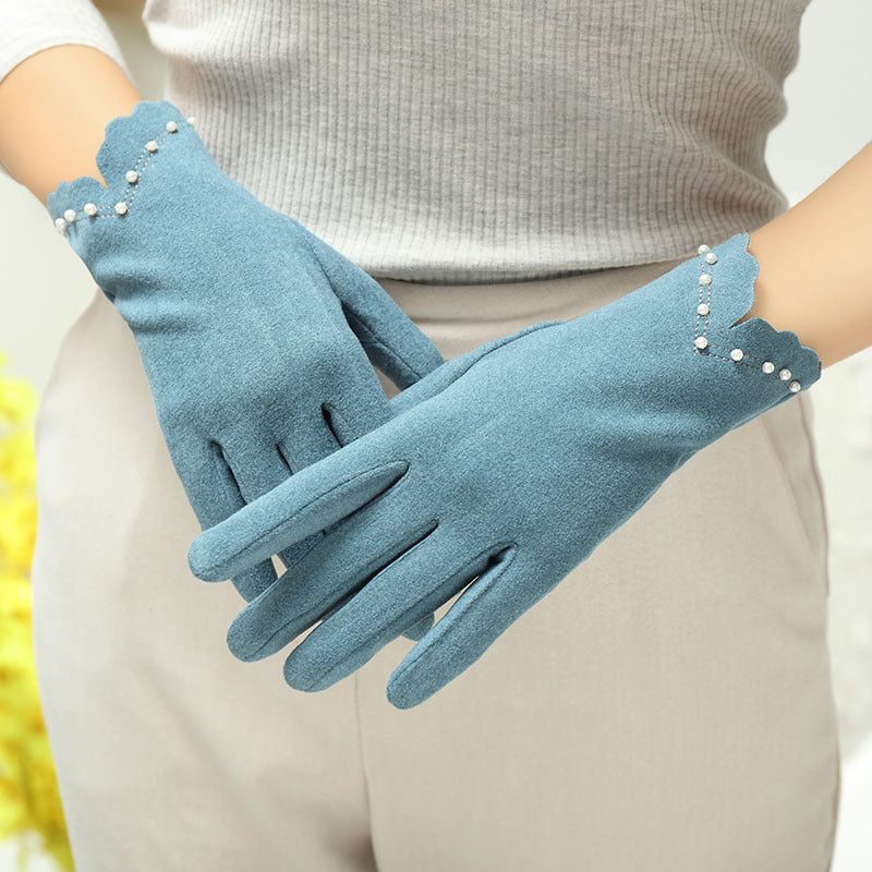 Women's Winter Gloves Lightweight Windproof Cold-Proof Thin