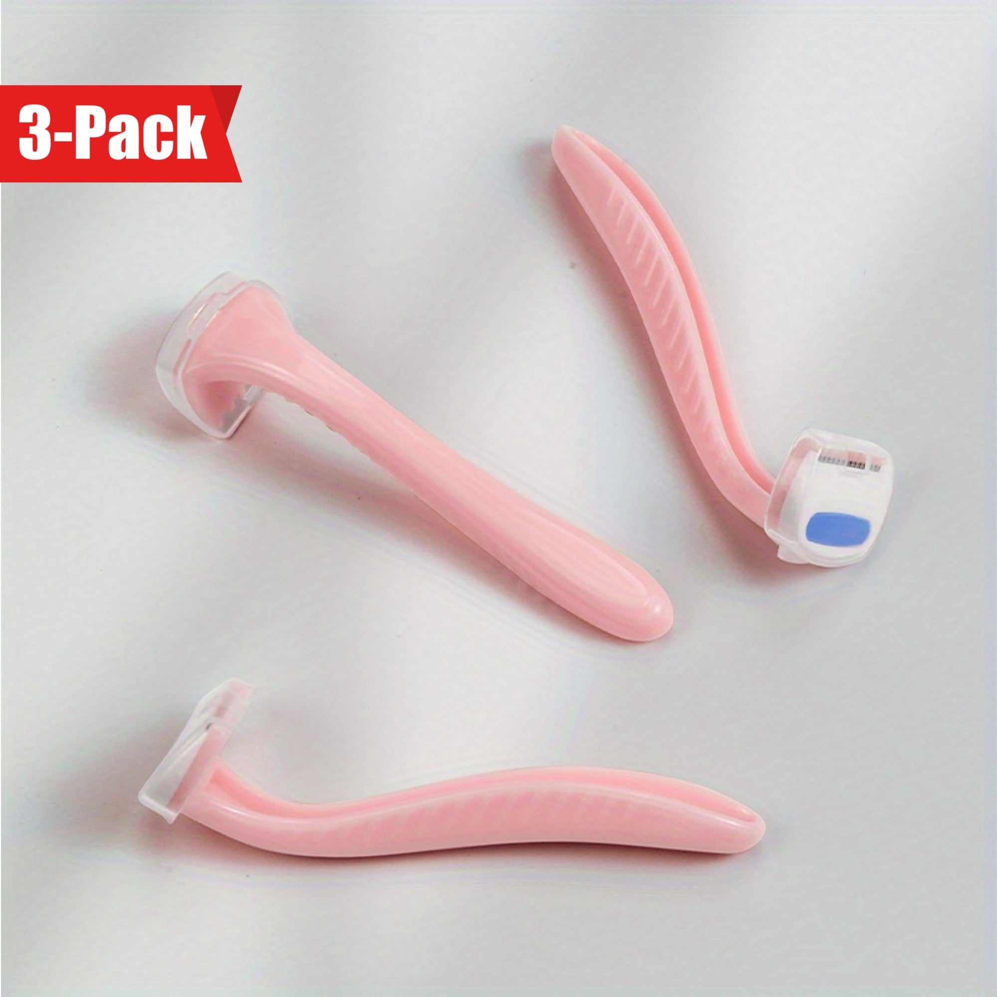 Women's Bikini Razors 3-Pack, Painless Wet Dry Hair Trimmer for Body