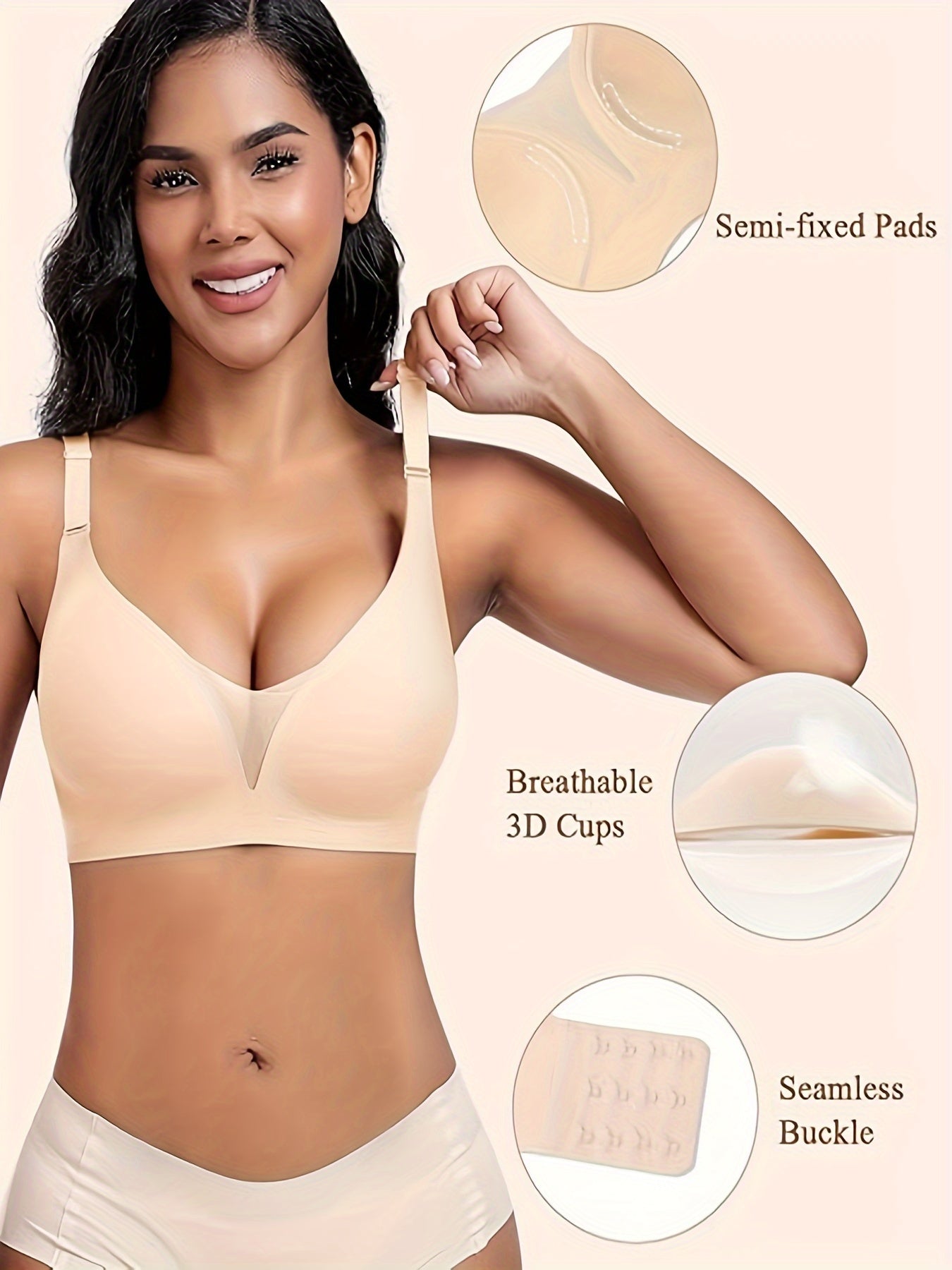 Women's Seamless Sports Bra with Lace and Mesh Support