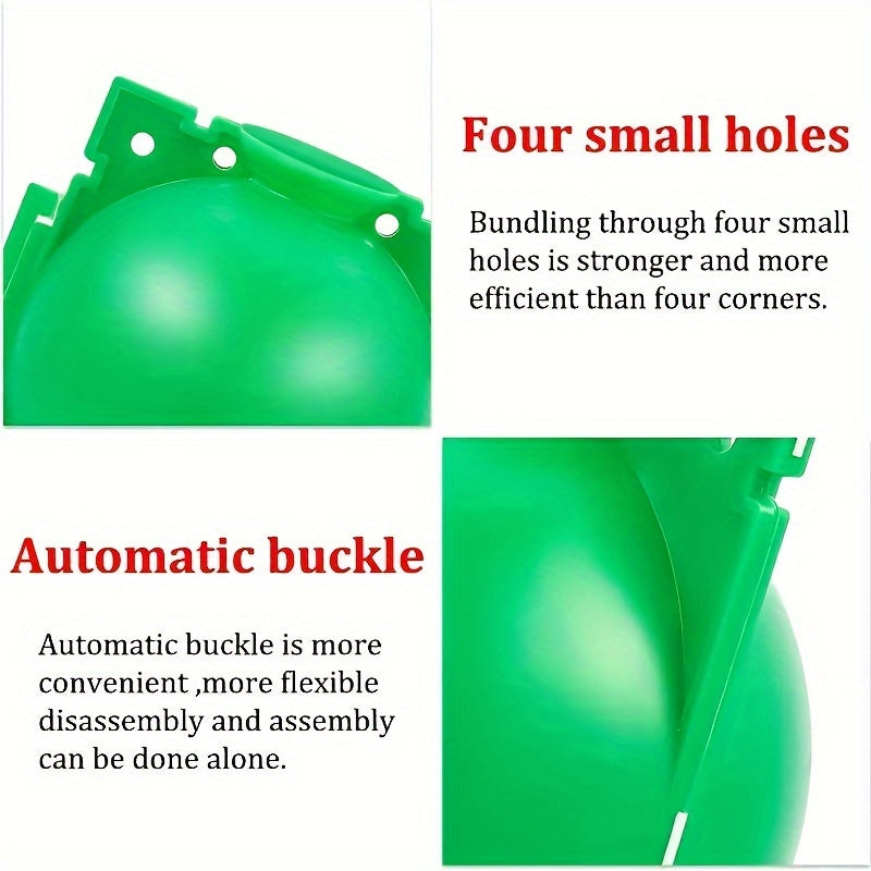 Juego de 10 piezas de herramientas para injerto de plantas, bola de enraizamiento de plástico de 5cm para capas de aire y corte de plántulas