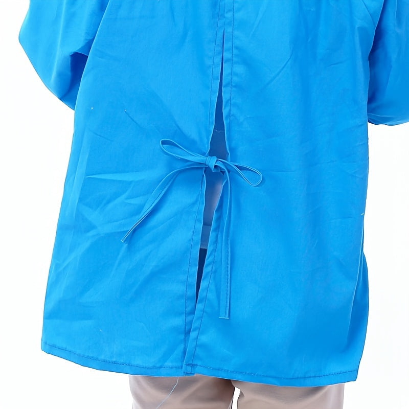 Kids Waterproof Smock with Pockets Long Sleeve for Messy Activities