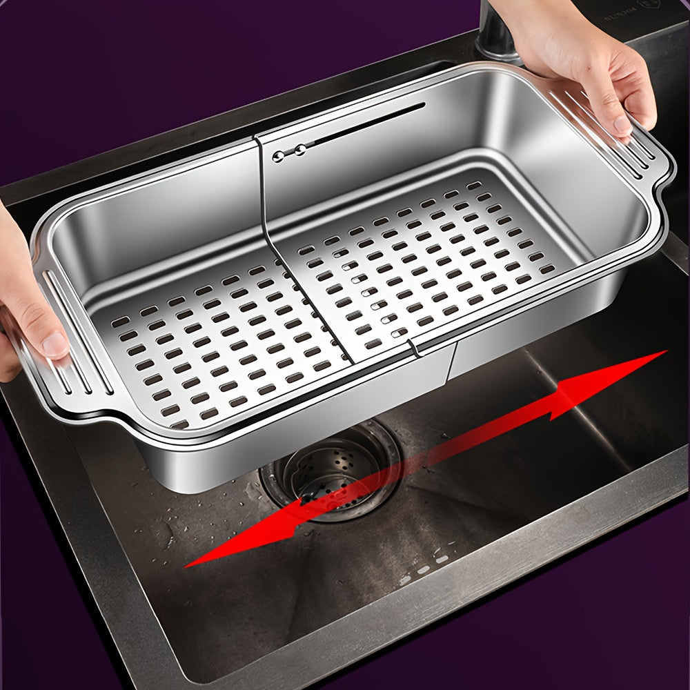 Stainless Steel Sink Colander Basket for Fruits Vegetables Pasta Straining