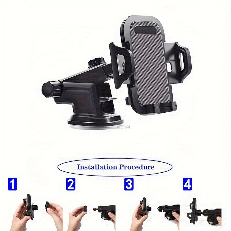 Universal avtomobil telefon uchun tutqich ABS material 360 daraja burilish suvli yopishqoq