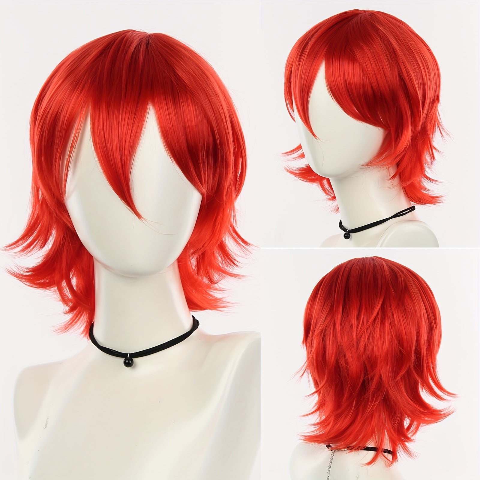 Men's Synthetic Short Hair Wig for Cosplay Halloween Costume Accessory