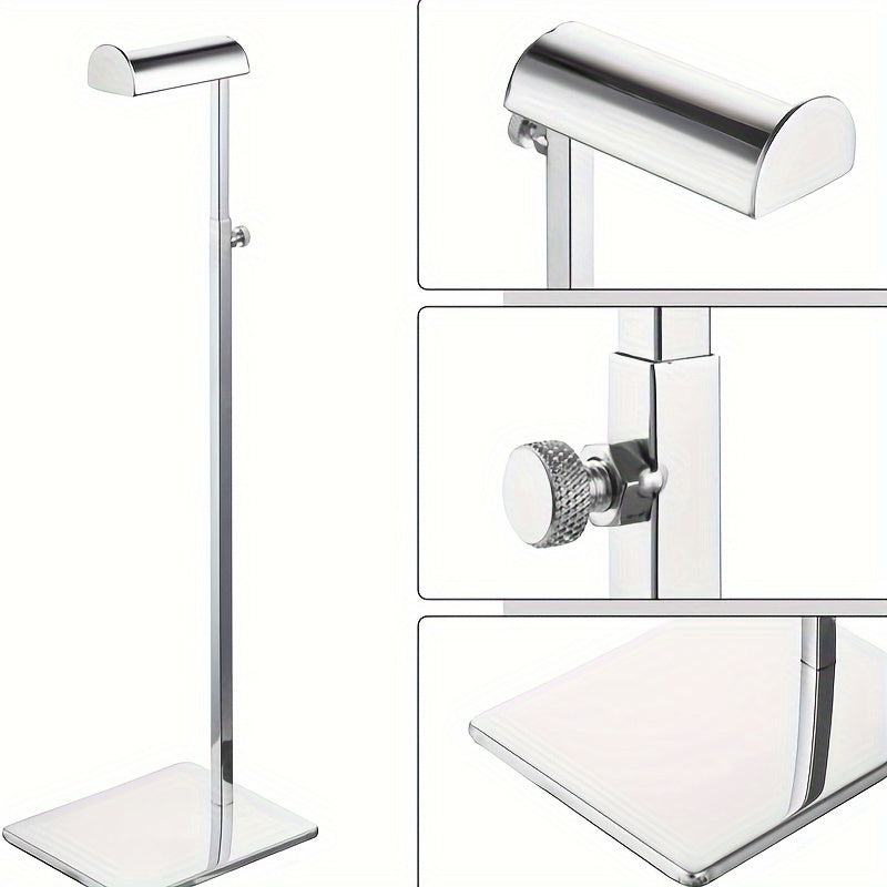 Adjustable Stainless Steel Hanging Display Rack for Clothing and Wallets