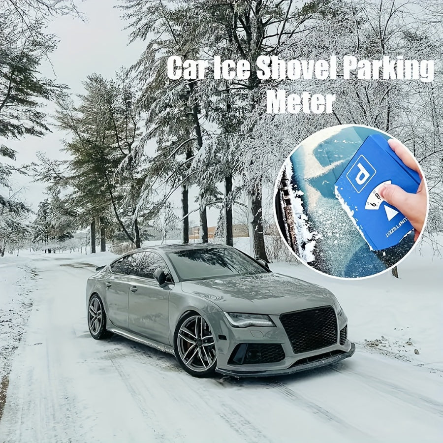 Parking Disc Timer with Ice Scraper, Digital Display, Durable PP Material
