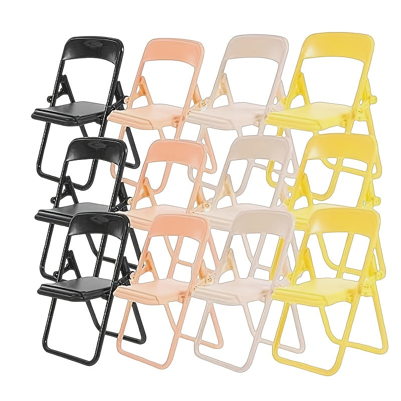 Portativ Egiluvchi Stul Uskunasi, Mini Egiluvchi Stul Telefon Uskunasi, Stol Ustidagi Stul Telefon Tayoqchasi, Yaratijiy Smartfon Qo'llab-quvvatlash