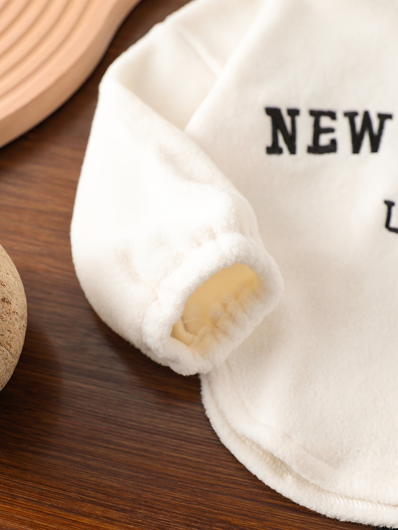 Girls Kids 2-Piece Set Fall Winter Street Fashion Letter Embroidery Zipper Slim Trousers