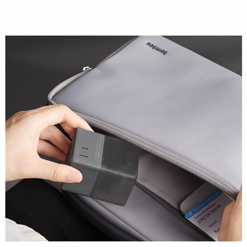 Adaptador de corriente universal para viajes con enchufe múltiple y clavijas US UK AU EU