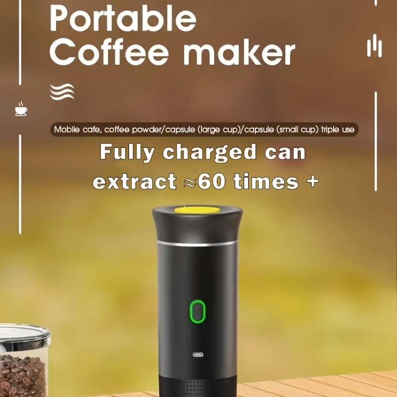 Portable 3-in-1 Coffee Maker for Travel and Home USB Rechargeable