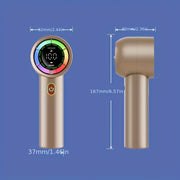 Portable Rechargeable Fan with 3000mAh Battery Adjustable Speeds Ultra-Quiet LED Display for On-the-Go Cooling