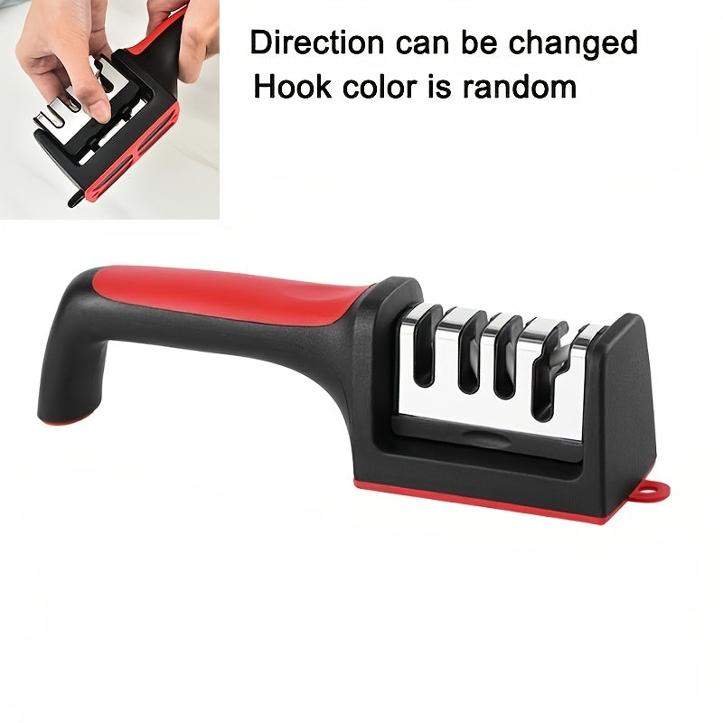 Professional Diamond/Ceramic Rod Sharpener 4 funksiyali: Pichoqning o'tkirligini tez tiklash, xavfsiz dizayn, oshxona asboblari uchun 4 bosqichli o'tkirlashtirish toshi, elektr energiyasi talab qilinmaydi. U uzoq muddatli plastik materialdan tayyorlangan.