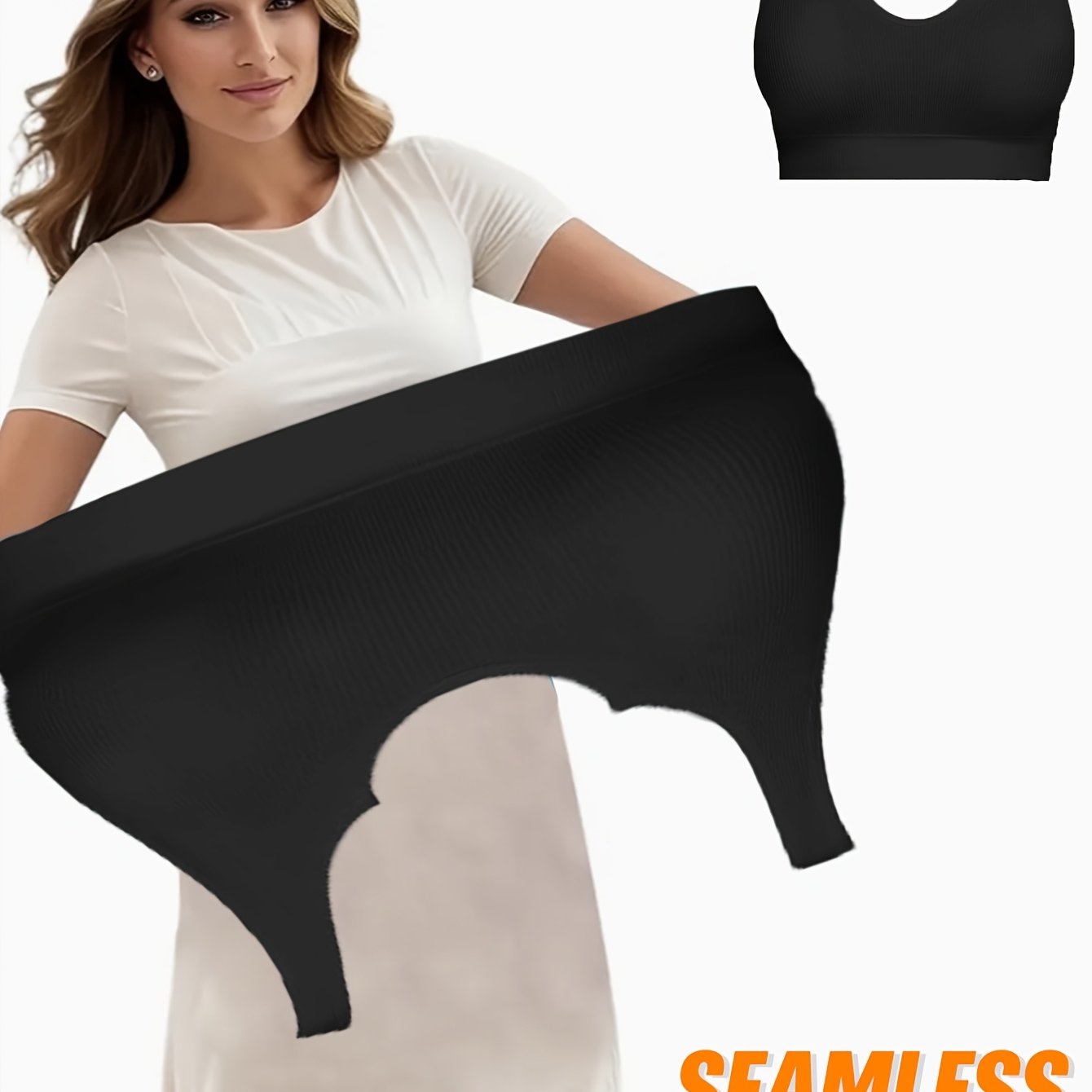 Women's Seamless Breathable Casual Low-Collar Bra with Chest Pad