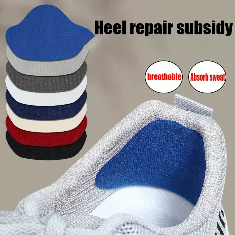 Unisex Plush Shoe Heel Grips 4 Pack Breathable Cushion Pads for Sneakers