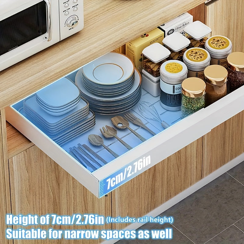 Estante organizador expandible bajo el fregadero con cajones deslizantes para cocina, baño y armario
