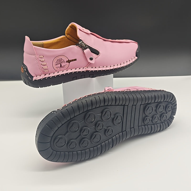 Women's Slip-On Loafers Breathable Synthetic Non-Slip Rubber Casual Shoes