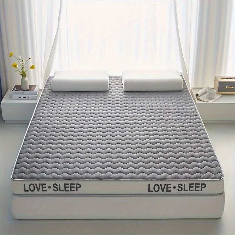 Memory Foam Mattress with Latex Topper 5cm Thick Hypoallergenic Breathable Firm Support for Dorm and Home