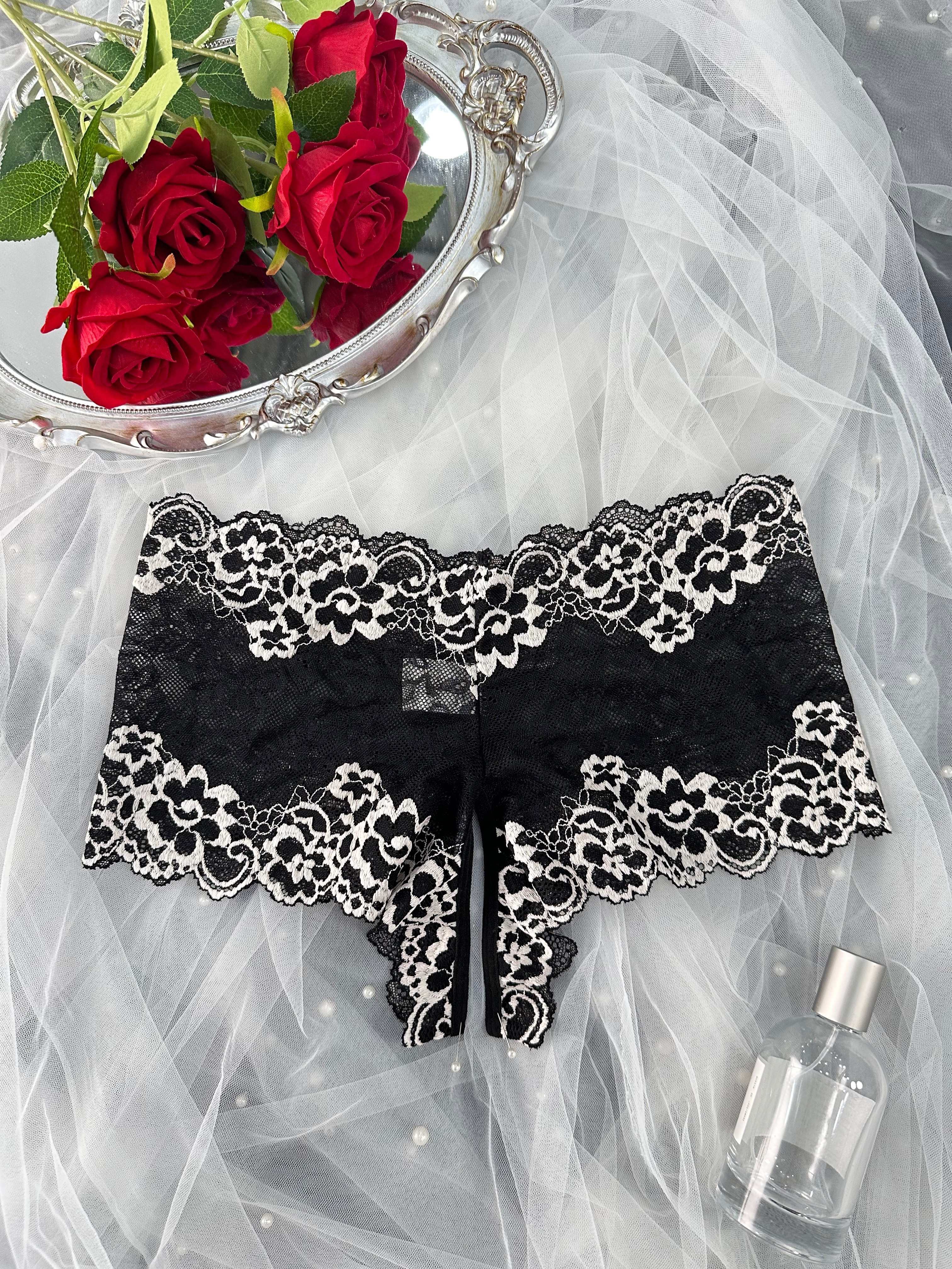 Bragas de encaje de algodón para mujer cómodas y transpirables