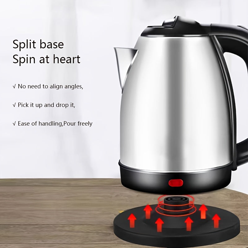 2L sig'imga ega, zanglamas po'latdan yasalgan, avtomatik o'chirish, quruq yonishdan himoya va qahva, choy va boshqa ichimliklar uchun tez qaynatish imkoniyatiga ega bo'lgan uy maishiy elektr chayi.