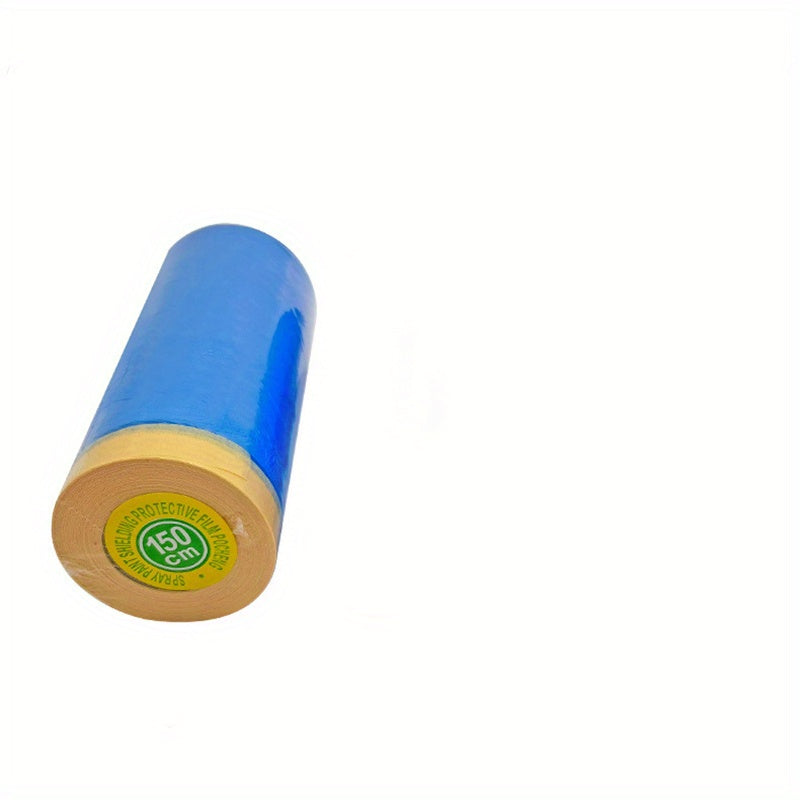 Blue Pre-Taped Masking Film for Auto Painting, Protective Sheeting