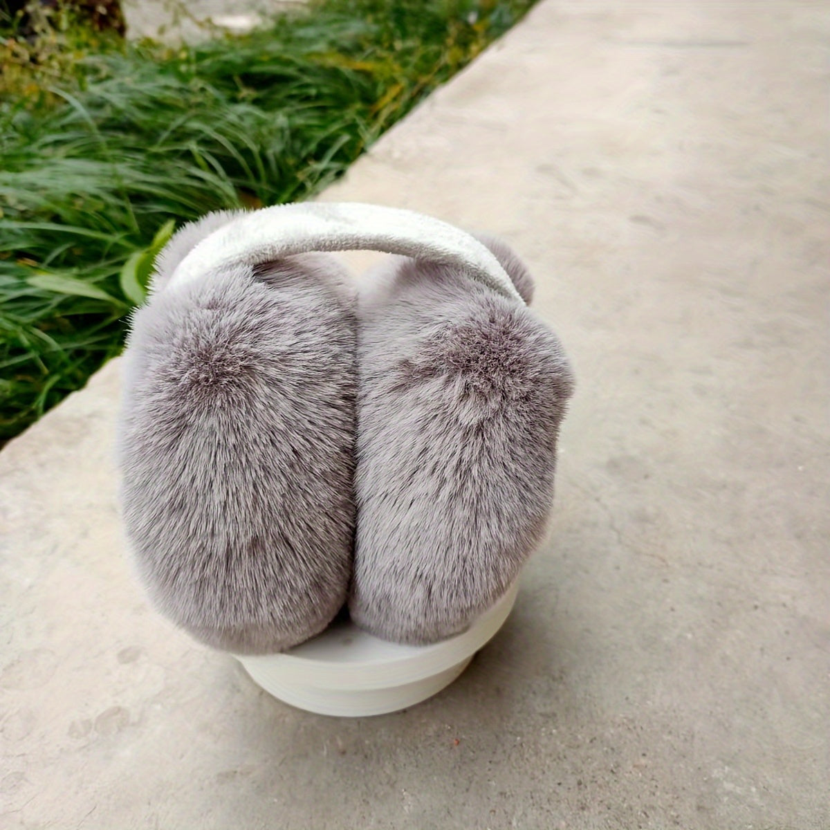 Уютные складные наушники однотонного цвета для зимы - толстые, холодостойкие, растягивающиеся плюшевые ушные мuffs для женщин и мужчин